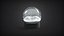 Snowglobe with cycled animated snowfall on dark background