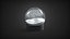 Snowglobe with cycled animated snowfall on dark background