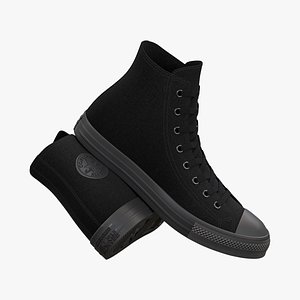 Chuck Taylor All Star Classic High Top Mono Black 3D model