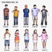 3D People Children Vol 04
