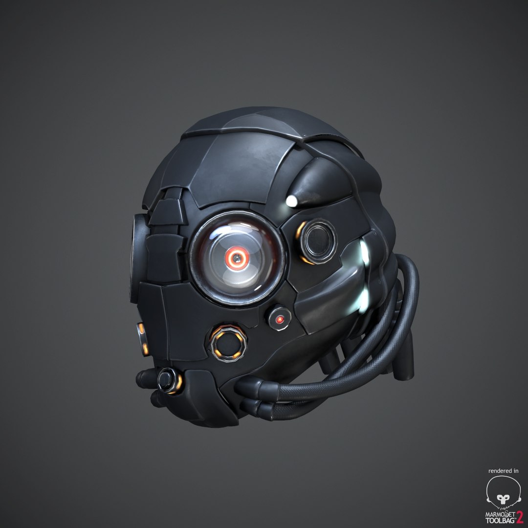 Sci-fi Helmet 3d C4d