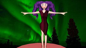 woman dress 3D model