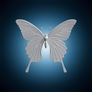 Swallowtail Butterfly Wing Art 3D Print Model
