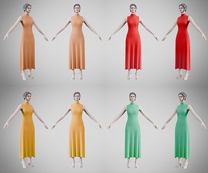 3D model Dress 56 Spring Collection Vol 1 Collection 2