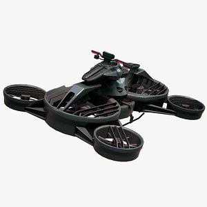 Flying Motorcycle Hoverbike X-Turismo Limited 2022 PBR 3D