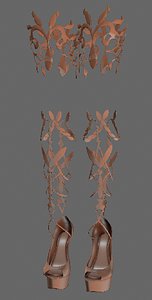 3D shoeshighheelboot model
