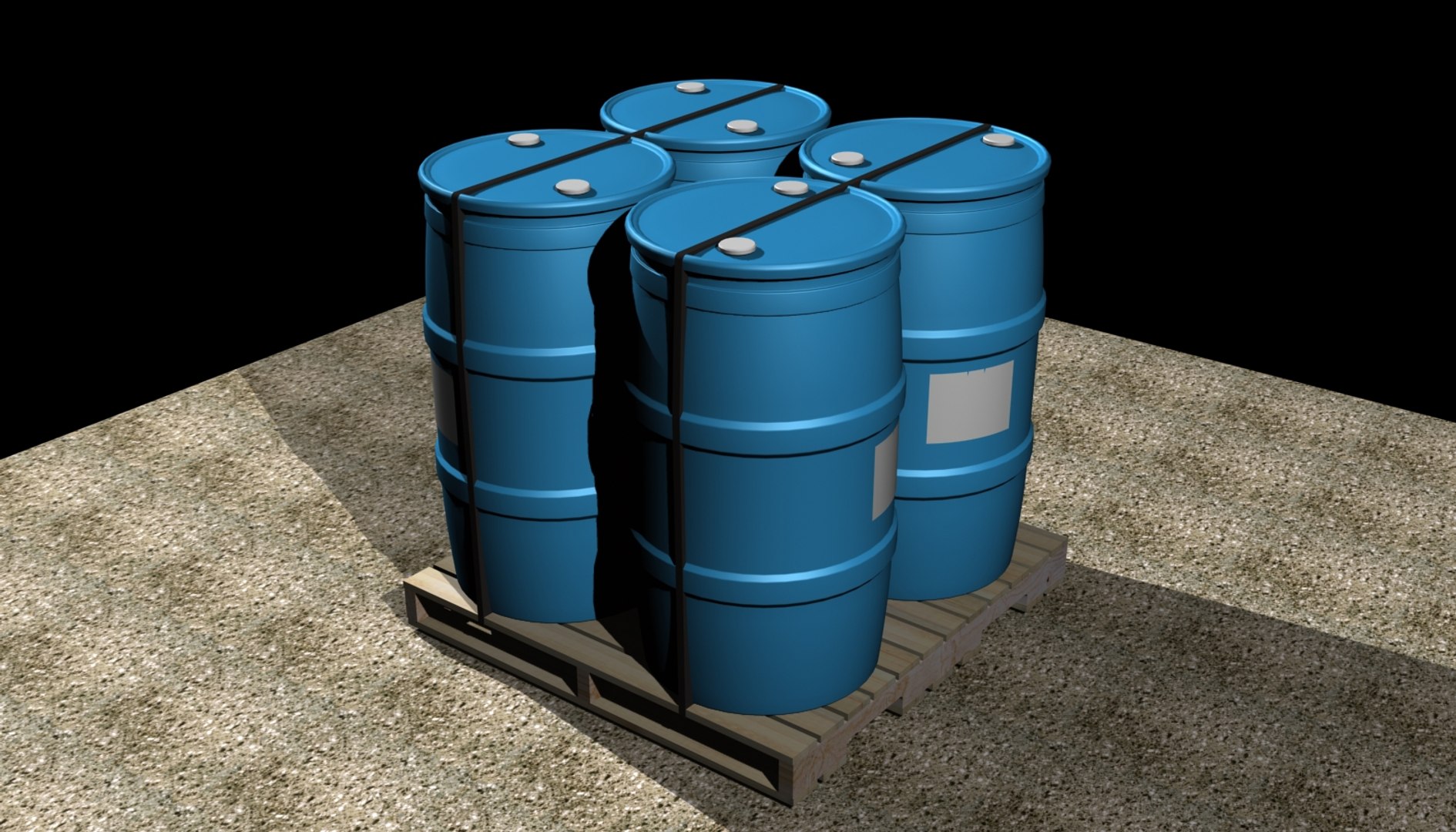 3D plastic barrel https://p.turbosquid.com/ts-thumb/Zf/sEN0XN/Q9JA4jsf/barrelpallet/jpg/1526125057/1920x1080/fit_q87/c8e59fa363fe66cf9390197e9dbef6264672e5db/barrelpallet.jpg