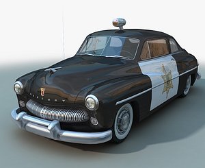 1949 mercury police car 3D