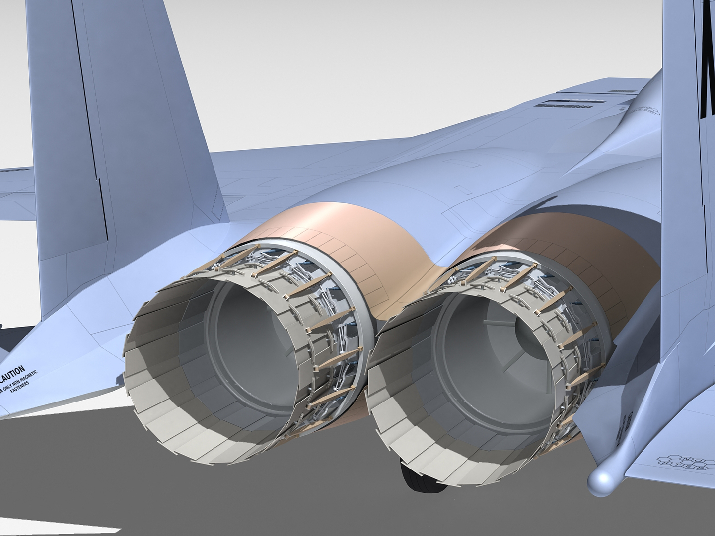 3d f-15e strike eagle cockpit model