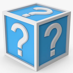 Question Mark Cube 3D model