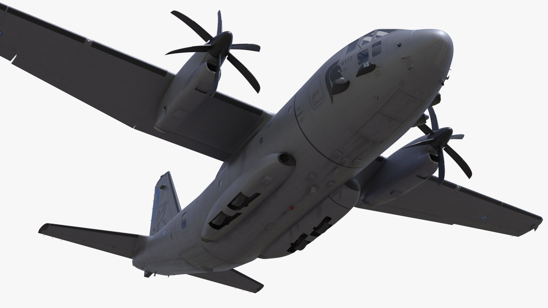 Aircraft Alenia C-27J Spartan Greece Rigged 3D model preview