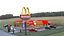 McDonalds Restaurant with interior 3d Model 3D model
