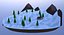 House and Mountains