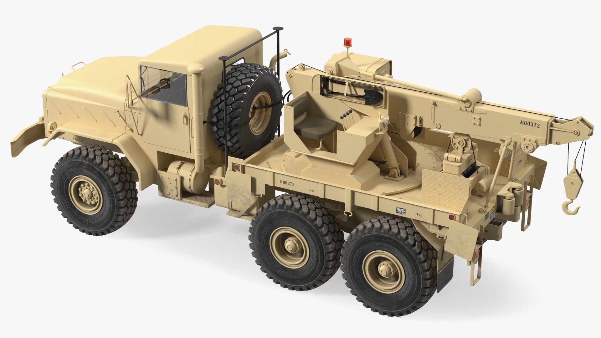 M939 Military Wrecker Light 3D model preview