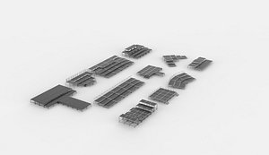 all stage model 3D model