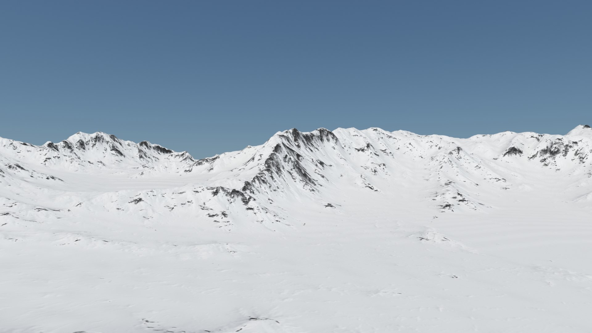 3D Mountain Snowy Snow Model - TurboSquid 1240894