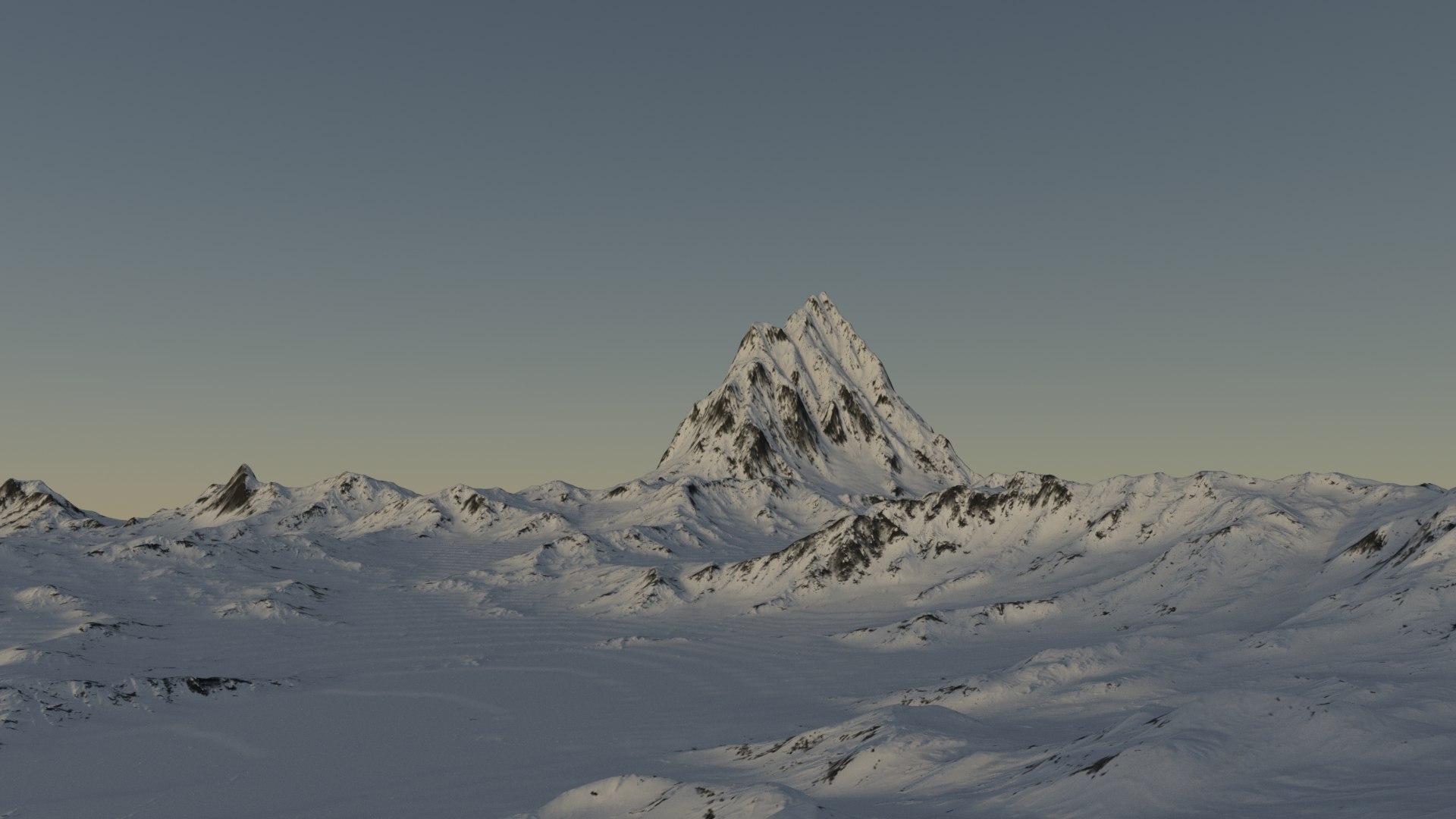 3D Mountain Snowy Snow Model - TurboSquid 1240894