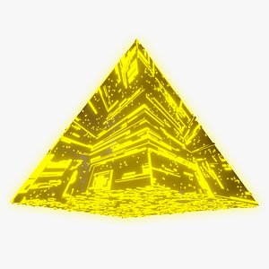 3D model City of the gods - Spaceship Pyramid 3D Models Low Poly