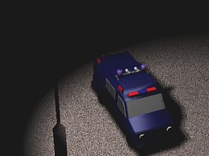 police van 3d 3ds
