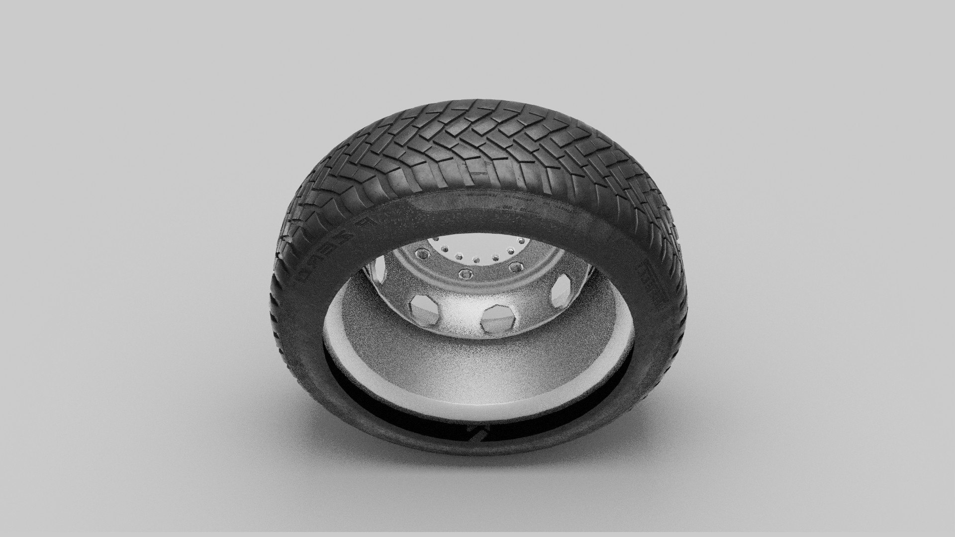 Car Volvo FM9 Tipper Wheel With Rim 3D Model - TurboSquid 2146462