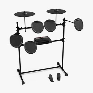 professional electric drum kit 3d max