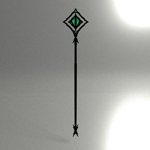 3d model magic staff