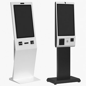 3D Payment Kiosk Pack v1(1) model