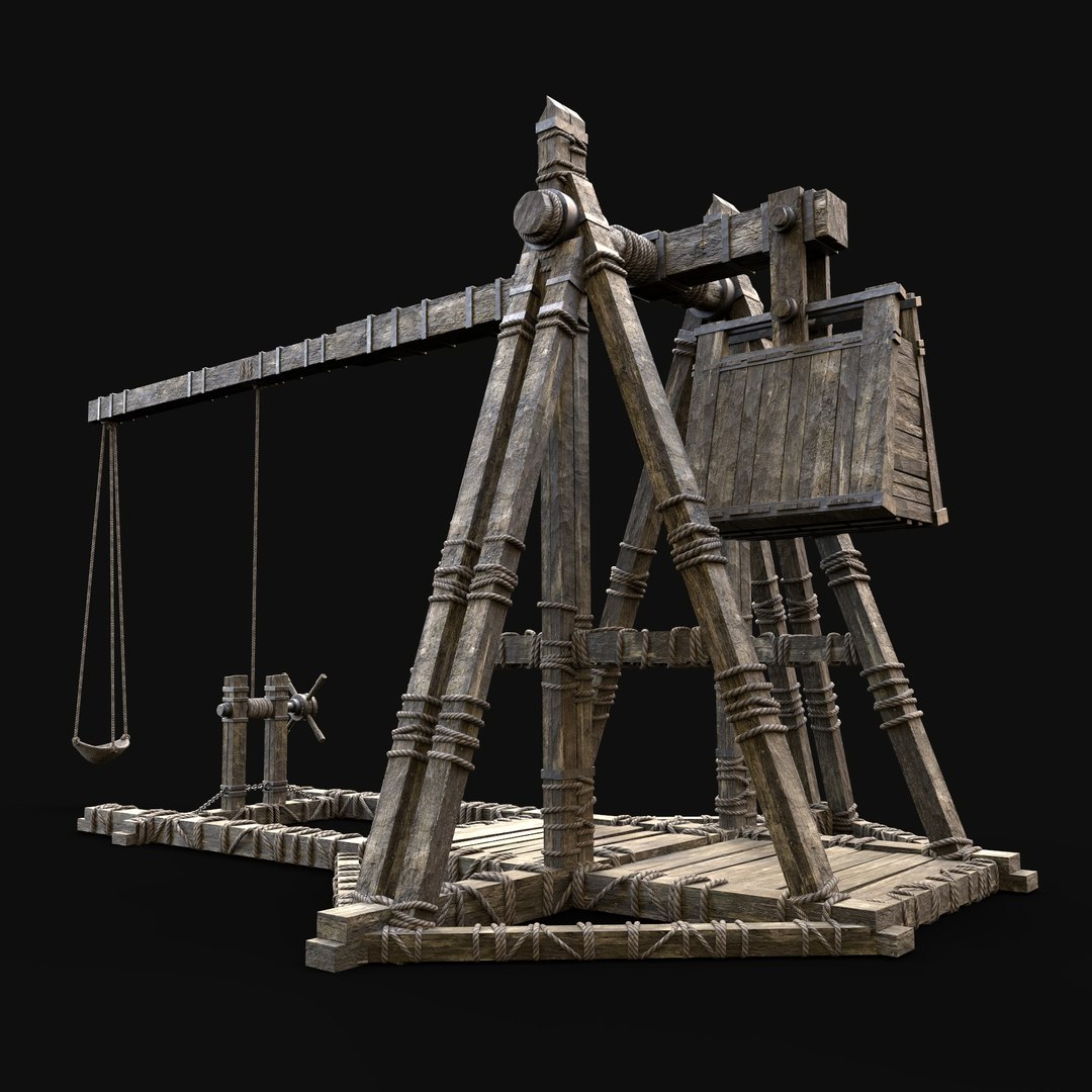 TREBUCHET WAR MACHINE MEDIEVAL SIEGE ENGINE BATTLE CONSTRUCTION 3D https://p.turbosquid.com/ts-thumb/Zg/Tbm5GO/eO/trebuchet_002_render5/jpg/1649172667/1920x1080/fit_q87/ef1523d3cf7730d2b126006330b91baf29173344/trebuchet_002_render5.jpg