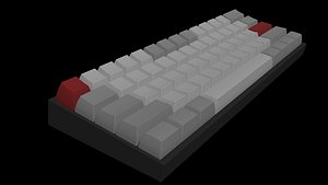 mechanical keyboard 3D