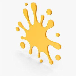 Splash Orange 3D model