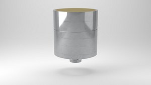 NCG50-D63 Air-Coupled Ultrasonic Transducer 3D model