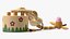 Wooden Push Up Toy Giraffe Fallen Pose