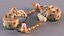 Wooden Push Up Toy Giraffe Fallen Pose