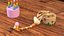 Wooden Push Up Toy Giraffe Fallen Pose