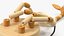 Wooden Push Up Toy Giraffe Fallen Pose