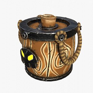 Stylized Barrel Low-Poly