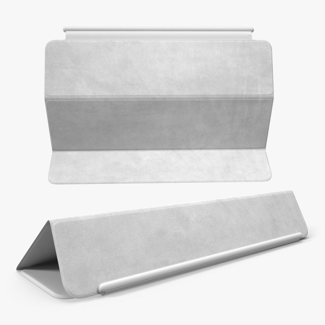 Ipad Air Smart Cover White 3D Model 3D model preview