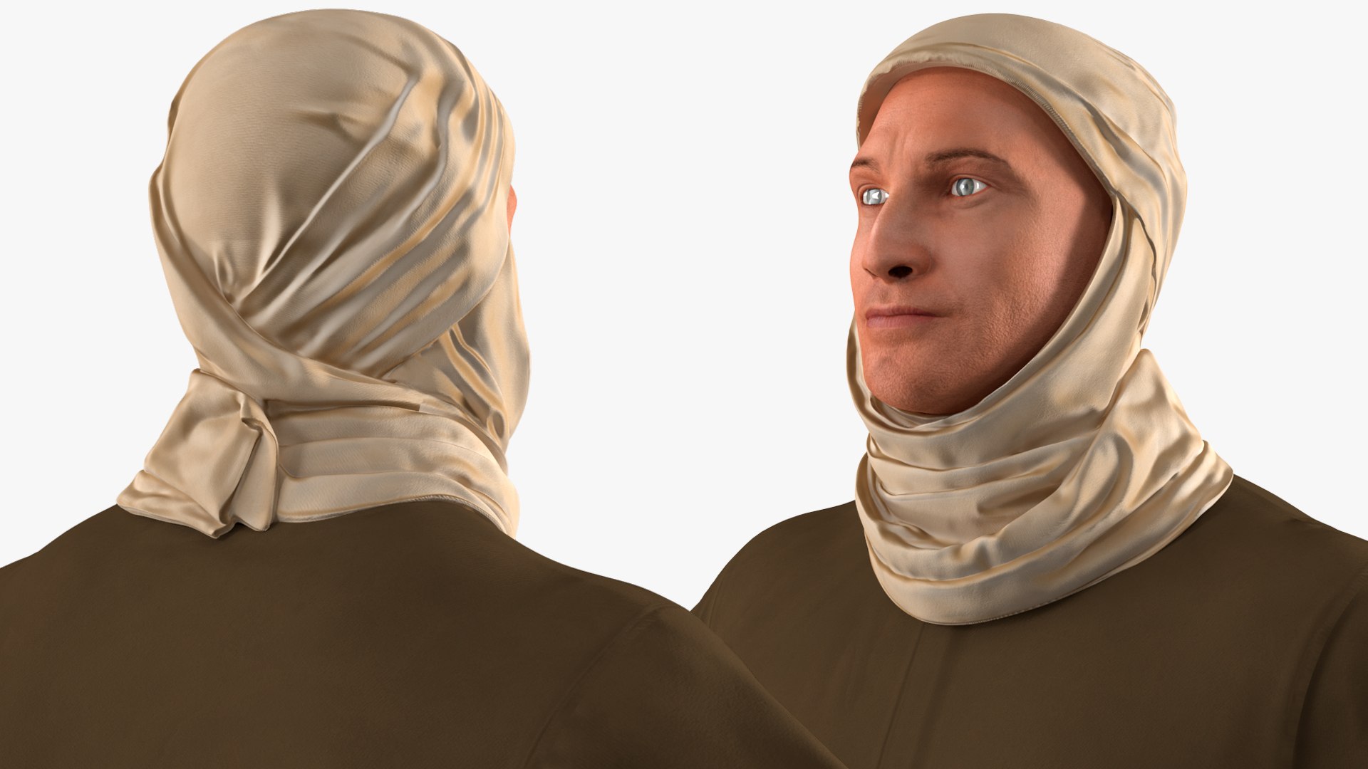 3D Historical Middle Eastern Male Character Rigged For Cinema 4D ...
