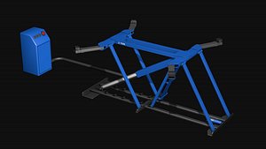 3D Car Lift garage R5 model