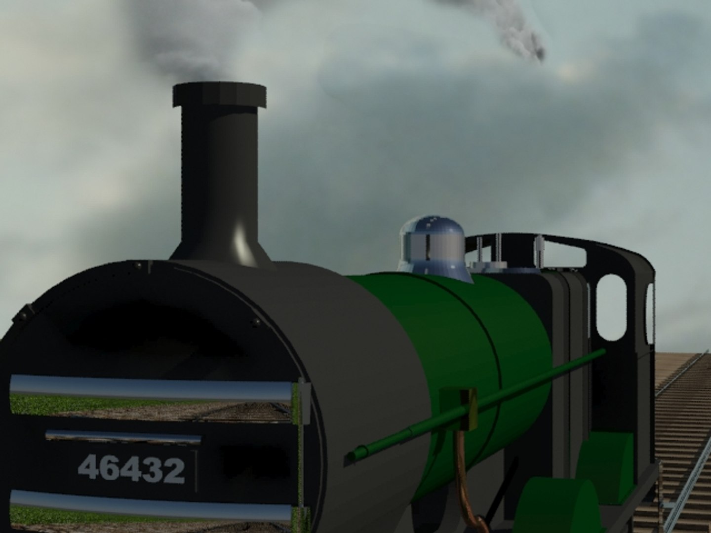 Free Fowler 4f 0-6-0 Steam Locomotive 3d Model