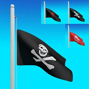 Flags of PIRATES - Animated collection
