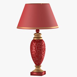 3d x old-style lamp red dome
