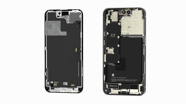 modelo 3d iPhone 14 Pro con estructura interna completa - TurboSquid ...