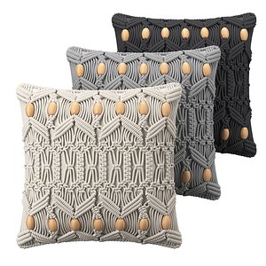 3D macrame cushions