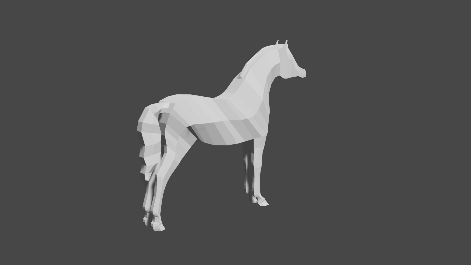 Horse blender model 3D - TurboSquid 1972577