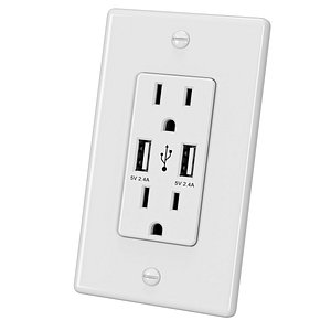 usb wall outlet 3D model