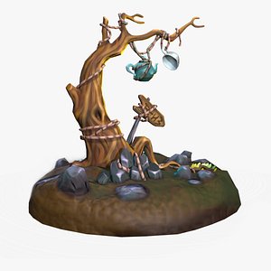 Stylized Tree Low-Poly 3D Model