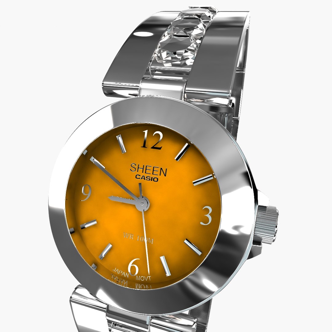 Casio Sheen Diamonds Watches 3d Model