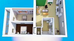 3D 3r apartment