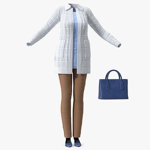 3D model Casual Clothes Set for Women